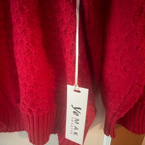 NWT-Red Yemak Cardigan 3x - Picture 9 of 9